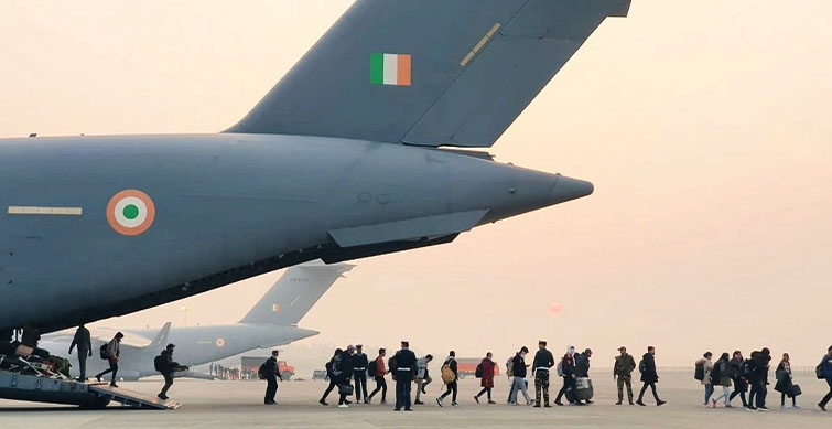 iaf evacuates 210 more indians who had fled from war torn ukraine