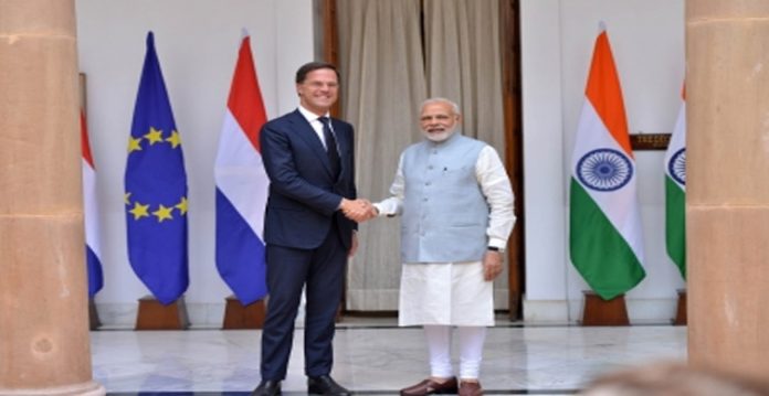 Prime Minister Narendra Modi and Netherlands counterpart Mark Rutte