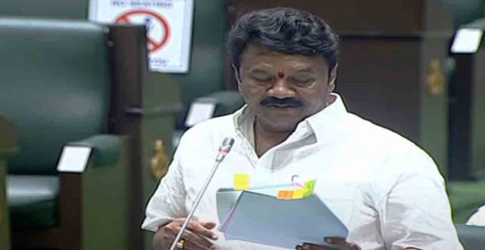 Telangana Animal Husbandry Minister T Srinivas Yadav