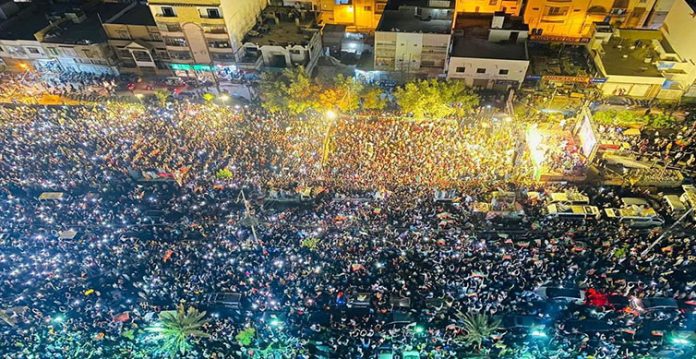massive protests