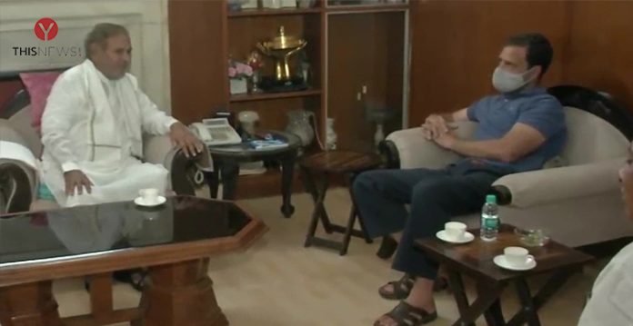 Rahul Gandhi and Sharad Yadav