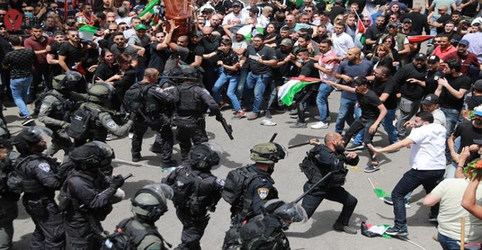 clashes between palestinians, israeli police