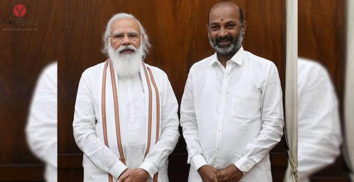 Narendra Modi and Bandi Sanjay Kumar