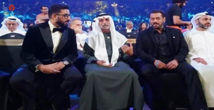 Bollywood superstar Salman Khan and actor Abhishek Bachchan
