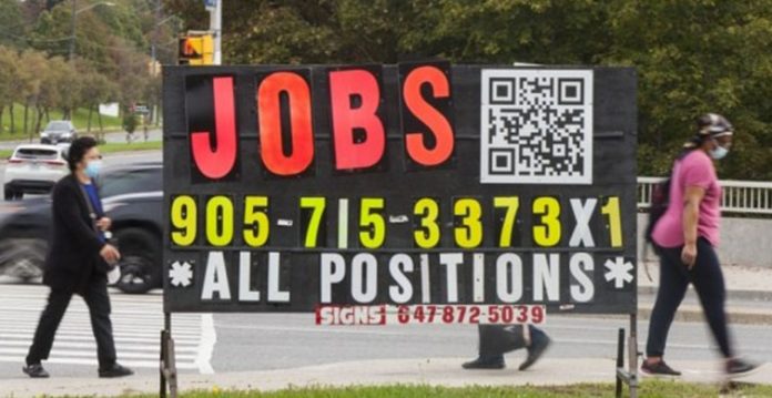 job vacancies in canada reached 1 mn in april