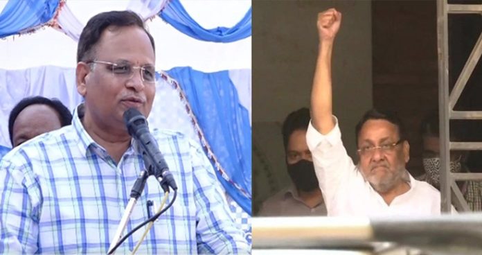 money laundering case pil in sc seeks directions to sack satyendar jain, nawab malik