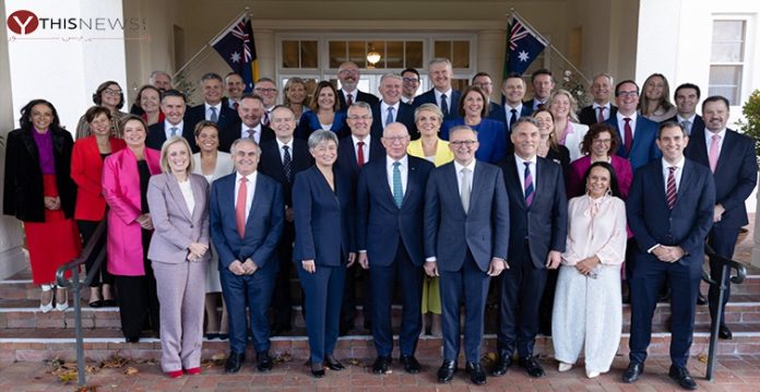 new australian government ministry sworn in