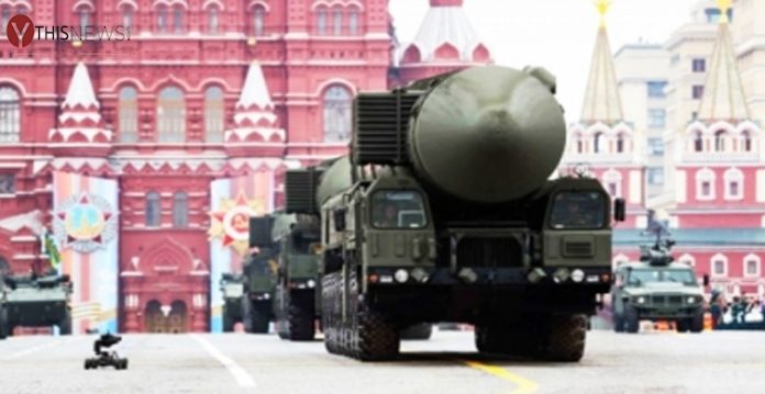 russian military conducts drills using ballistic missile system