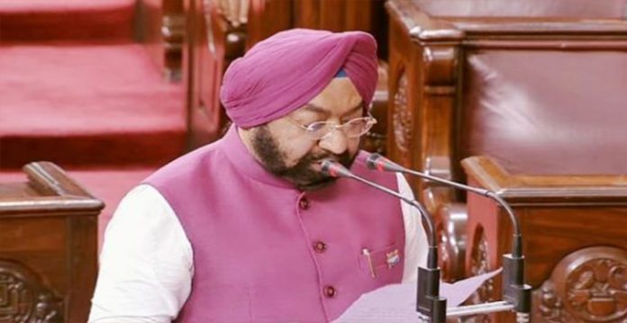 Newly elected Member of Rajya Sabha from Punjab, Vikramjit Singh Sahney