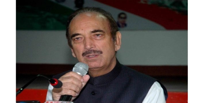 J&K ex Chief Minister Ghulam Nabi Azad