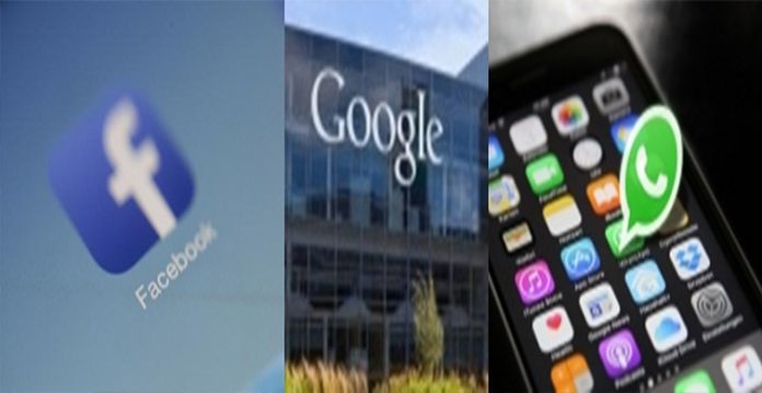 Google, Facebook, and WhatsApp
