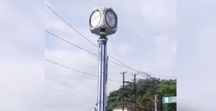 residents upset as century old clock gets dismantled in nalgonda town