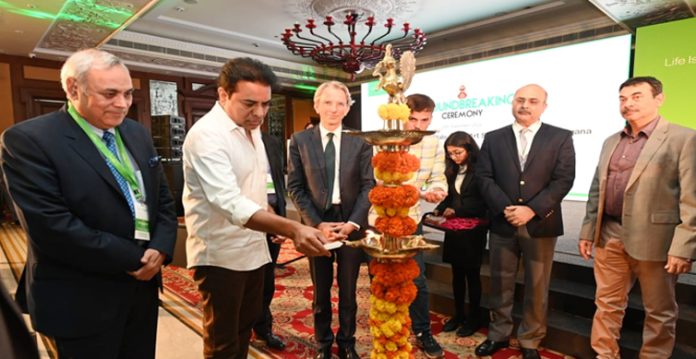 foundation laid for schneider electric smart factory in hyderabad