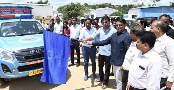 hmws&sb safety protocol vehicles launched by ktr
