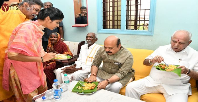 Basavaraj Bommai and B.S. Yediyurappa