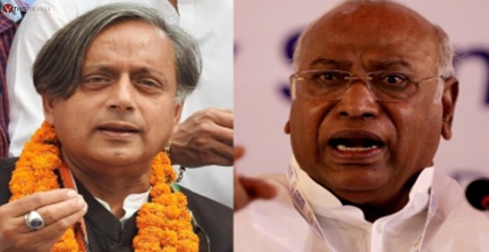 Mallikarjun Kharge Shashi Tharoor.