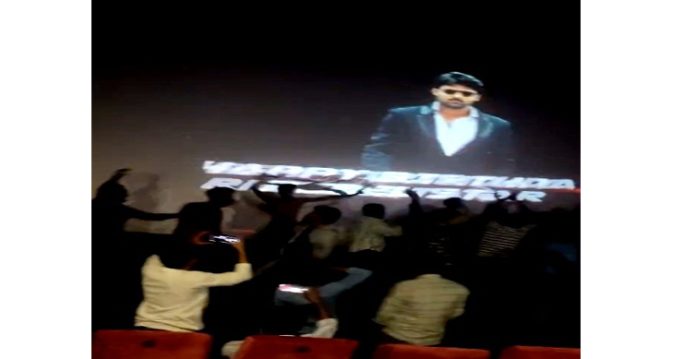 fire in andhra theatre as prabhas fans burst firecrackers for his b'day..