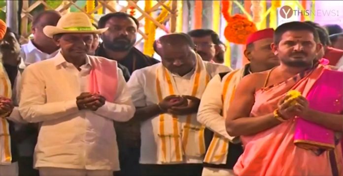 brs national office in delhi inaugurated by kcr