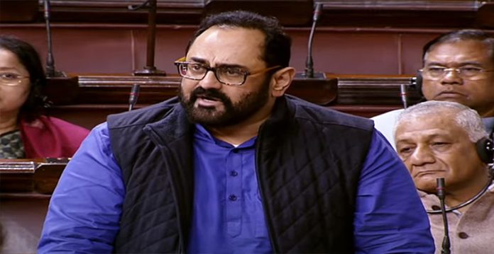Union Minister of State for Electronics and Information Technology Rajeev Chandrasekhar