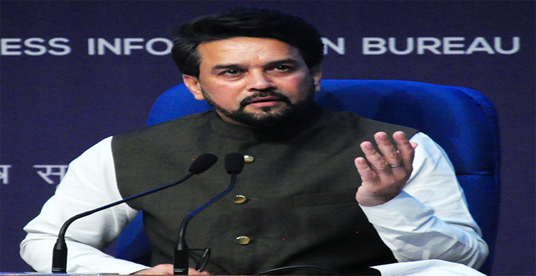 Union Information and Broadcasting Minister Anurag Thakur