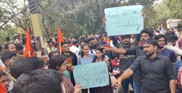 protests at hyderabad university after professor attempts to rape foreign student