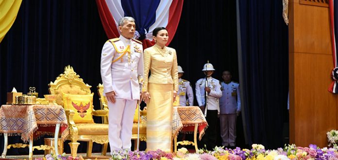 Thailand's King Maha Vajiralongkorn Phra Vajiraklaochaoyuhua and Queen Suthida Bajrasudhabimalalakshana