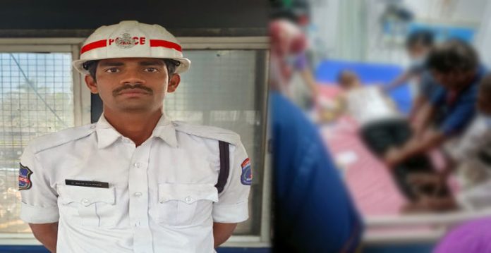 hyderabad traffic police constable saves life with cpr