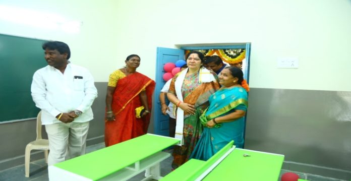 Minister Satyavathi inaugurates school in Mulugu as part of ‘Mana Ooru-Mana Badi’ program