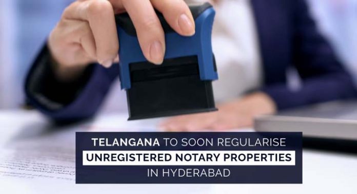 TRS Govt. mulling to regularize notarized properties in the state
