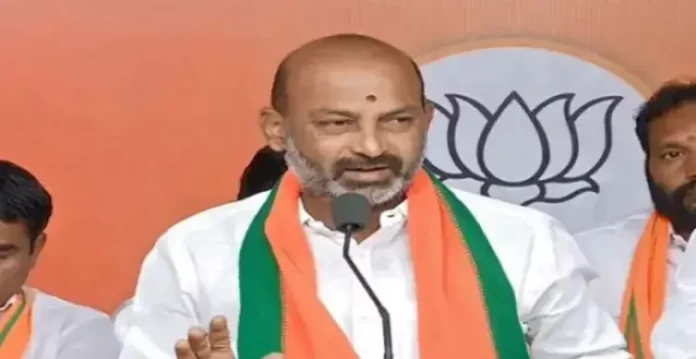 BJP state president Bandi Sanjay