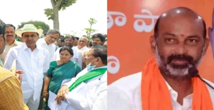 Bandi Sanjay criticises KCR's visit to rain-hit areas, calls it political stunt