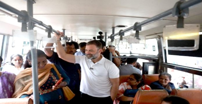 rahul in bus
