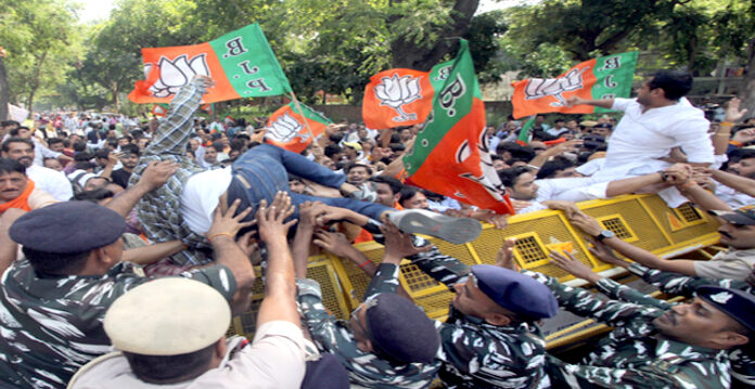 bjp protest