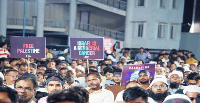 Hyderabad Rally Criticizes Israel's Actions in Palestine