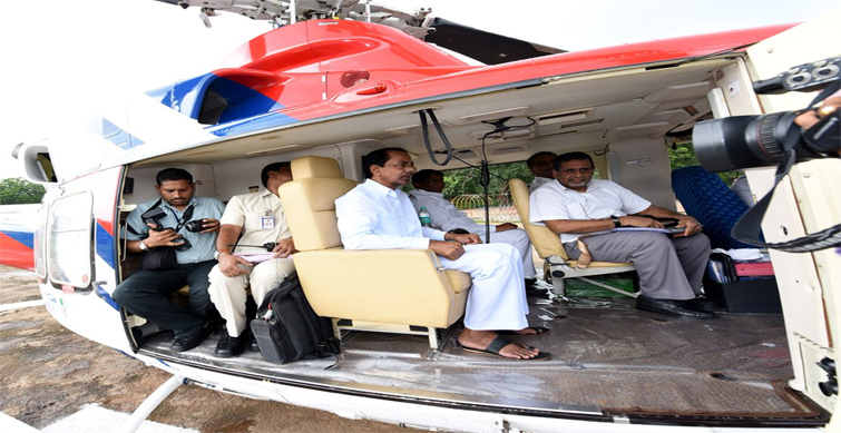 Helicopter carrying KCR develops technical snag, lands safely | Y This News