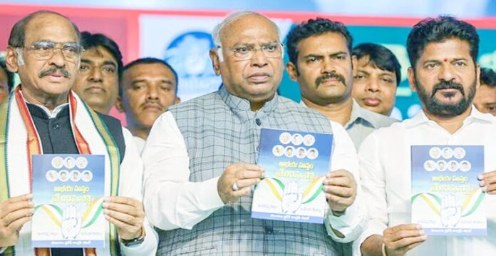 Congress Releases 'Abhaya Hastham' Manifesto for Telangana Elections