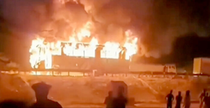 bus fire