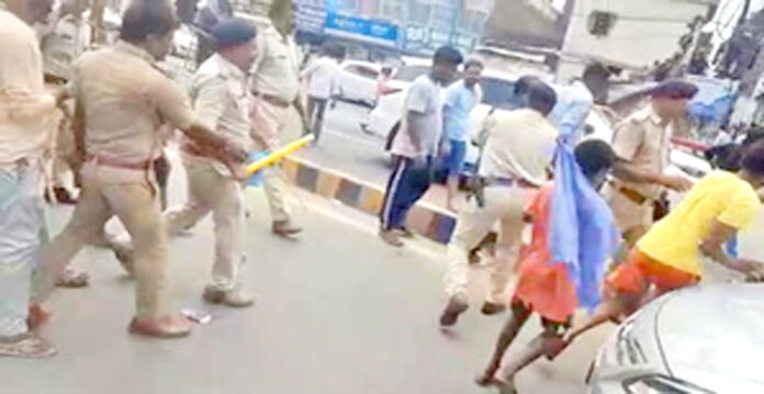 lathi charge