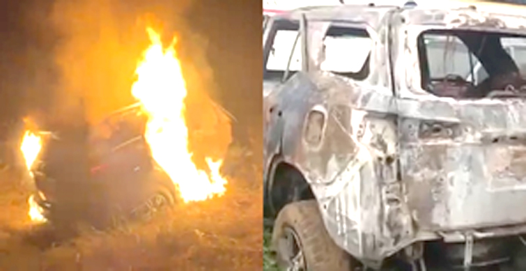 car fire