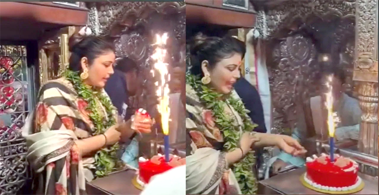 cake cutting in temple