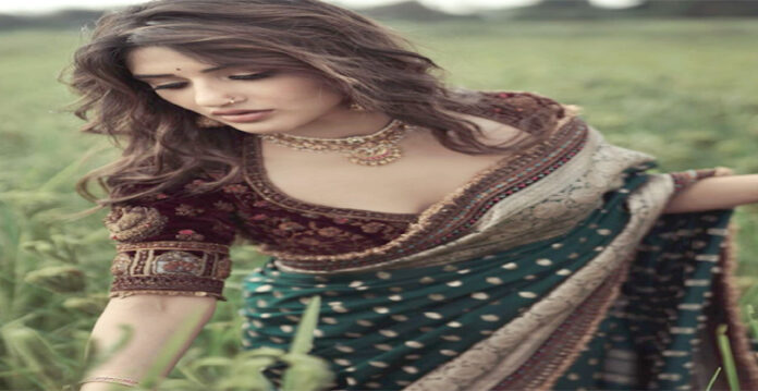 sreeleela in saree