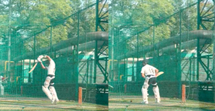 kohli in nets