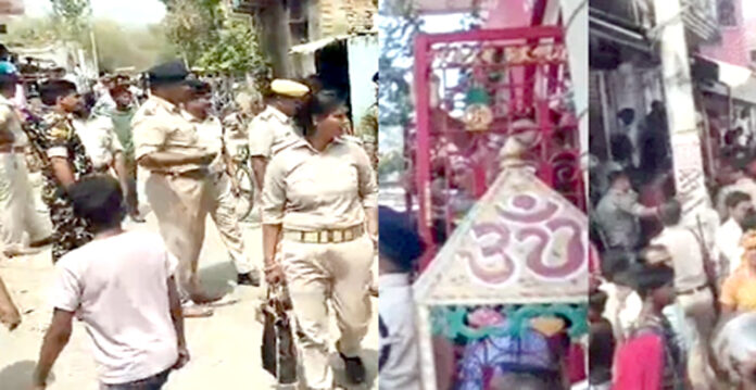 hanuman's idol vandalised